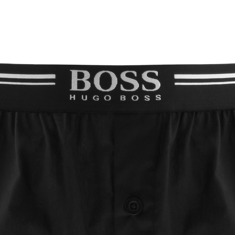 Alternative Image for ProductBOSS Underwear Two Pack Woven Boxer Shorts Black3
